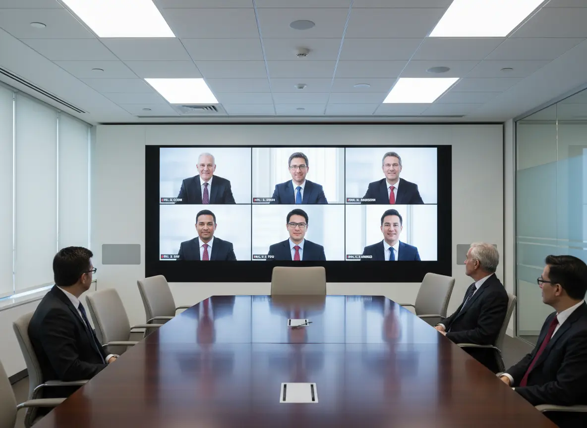 Video Conference Grid COB LED Screen